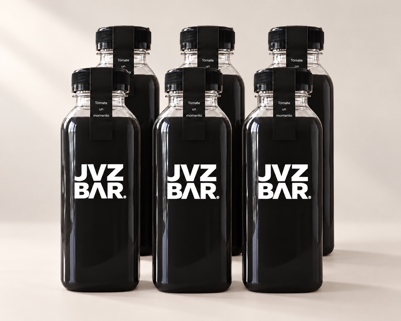 Seis botellas de DARK LEMONADE JVZBAR, de 450 ml cada una